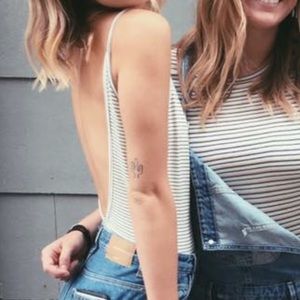 Zara striped bodysuit